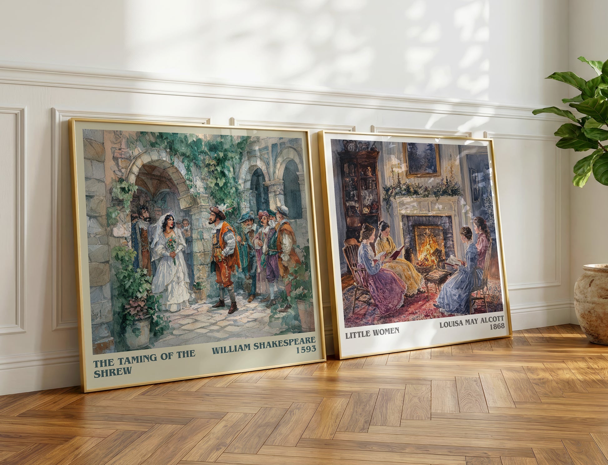 The Taming of the Shrew book poster packaging – museum-quality print rolled in protective tube