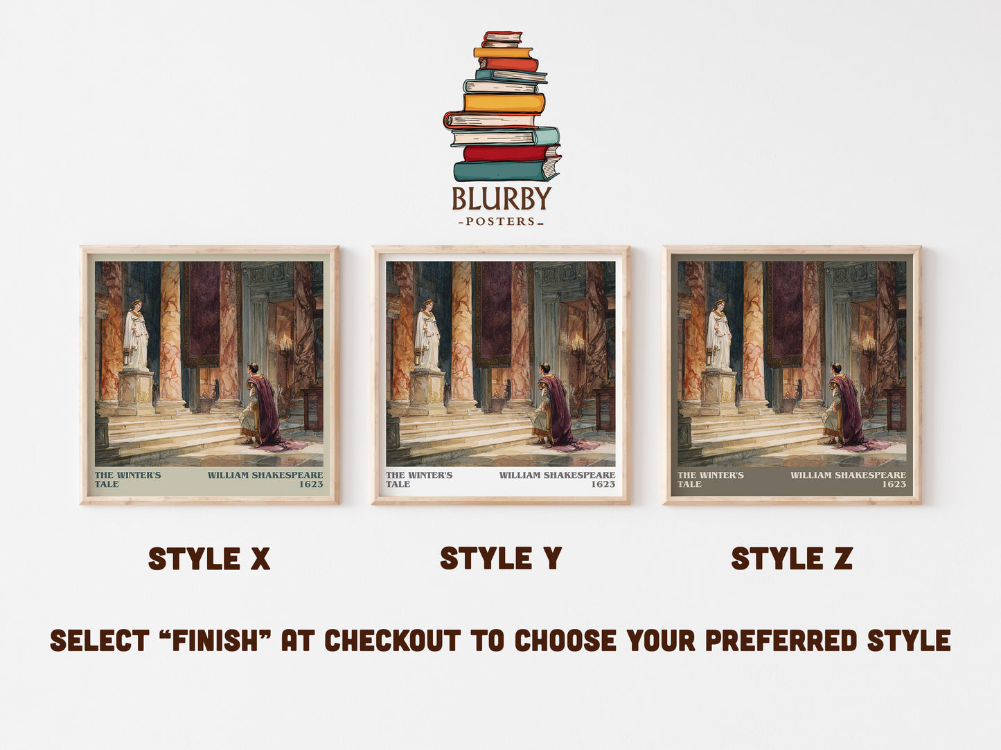 The Winter's Tale literary art print colour and style options – William Shakespeare book art