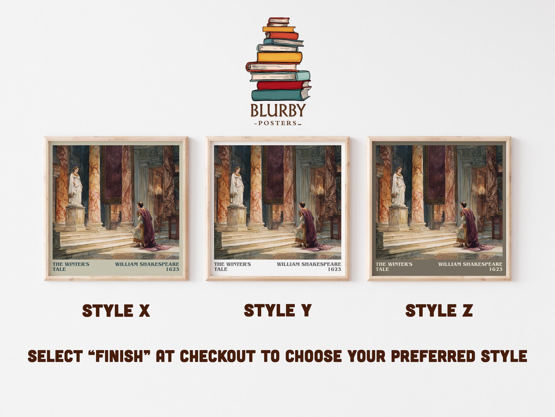 The Winter's Tale literary art print colour and style options – William Shakespeare book art