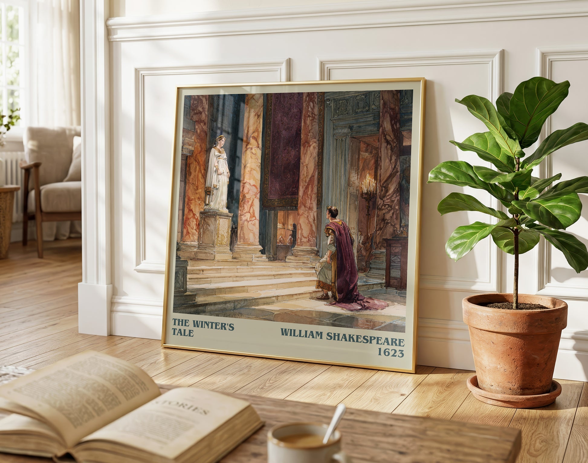 The Winter's Tale literary poster paired in gallery wall – literary art prints