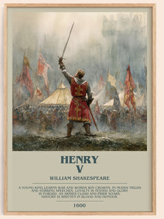 Henry V Bookish Wall Art by William Shakespeare