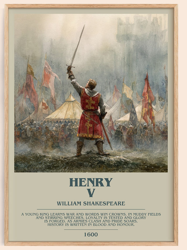 Henry V Bookish Wall Art by William Shakespeare