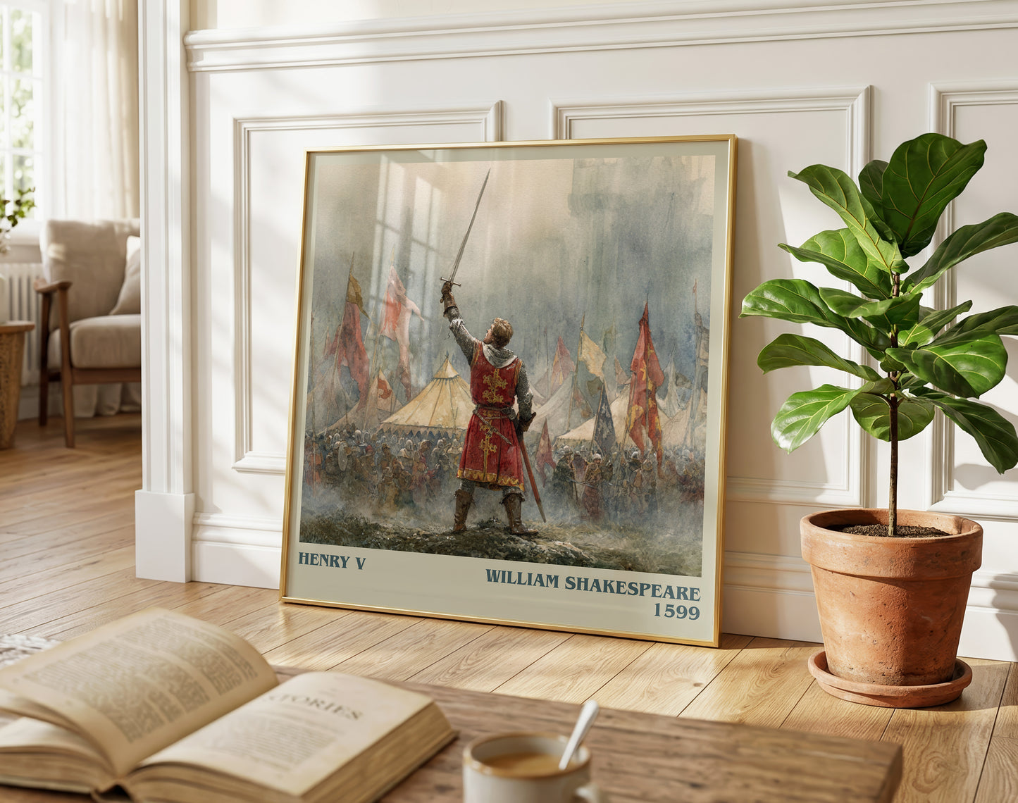 Henry V literary poster paired in gallery wall – literary art prints