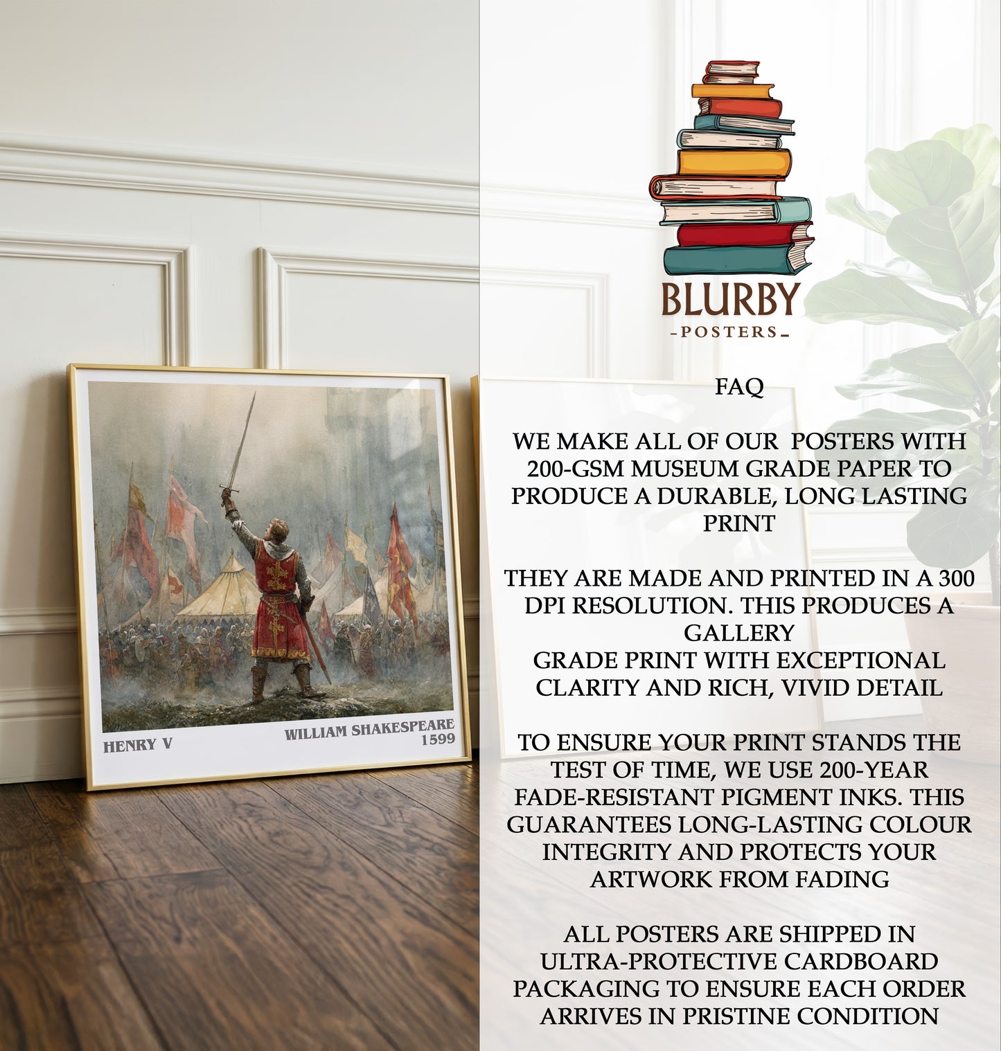 Henry V Literary Art Print by William Shakespeare