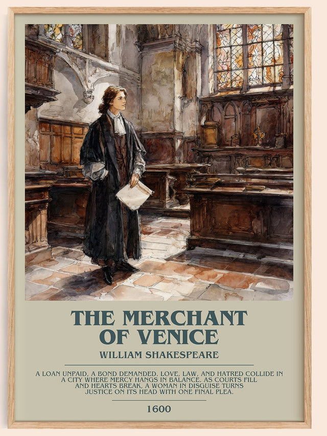 The Merchant of Venice Bookish Wall Art by William Shakespeare