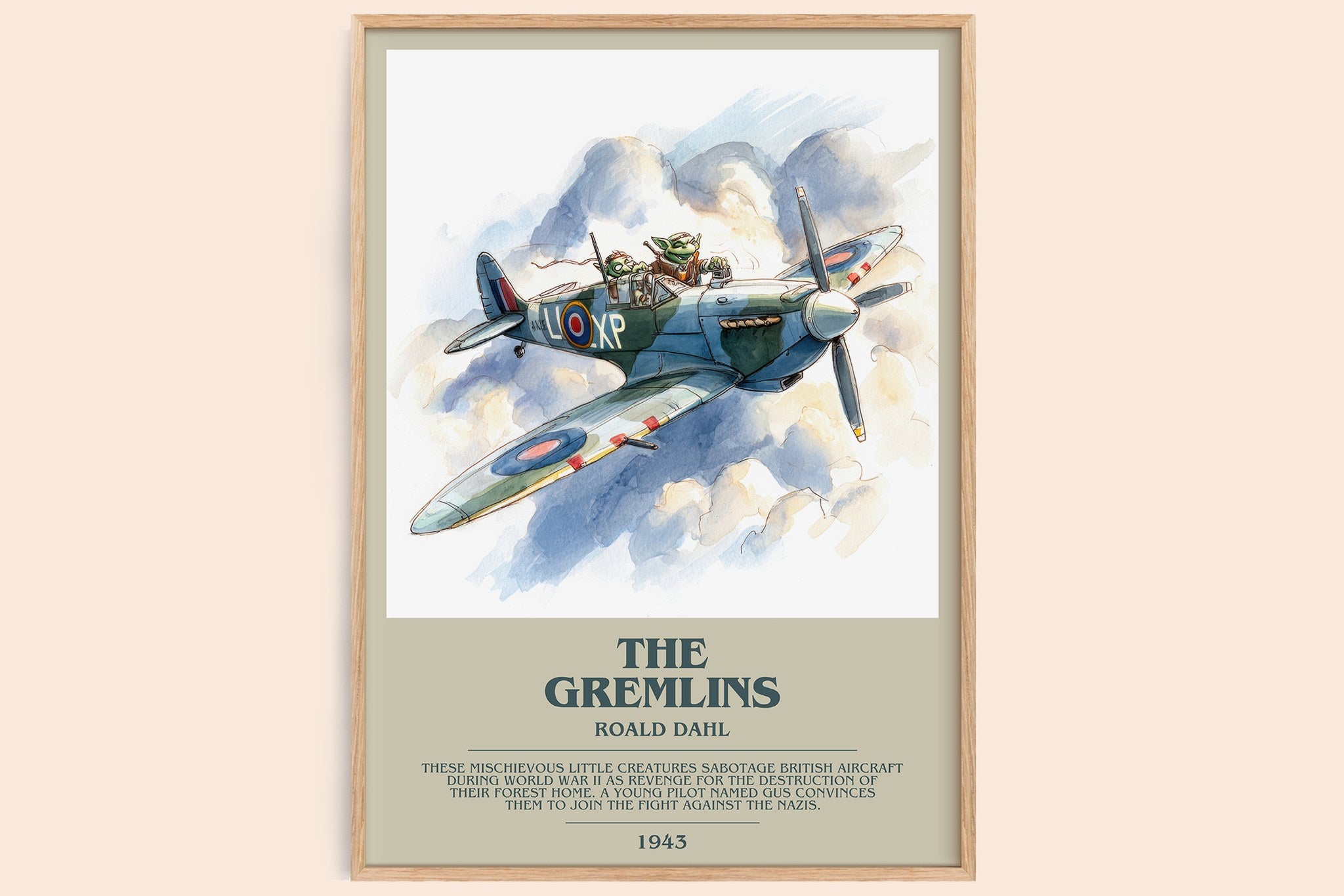The Gremlins Bookish Wall Art by Roald Dahl