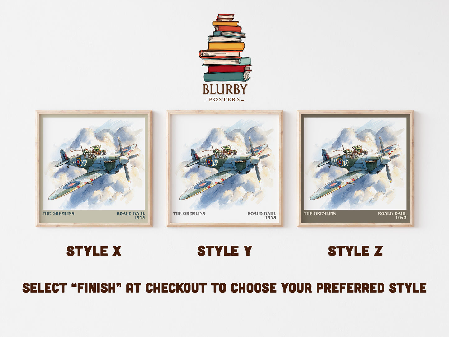 The Gremlins by Roald Dahl | Square Bookish Poster | Inspired Fan Art Print | Free Delivery