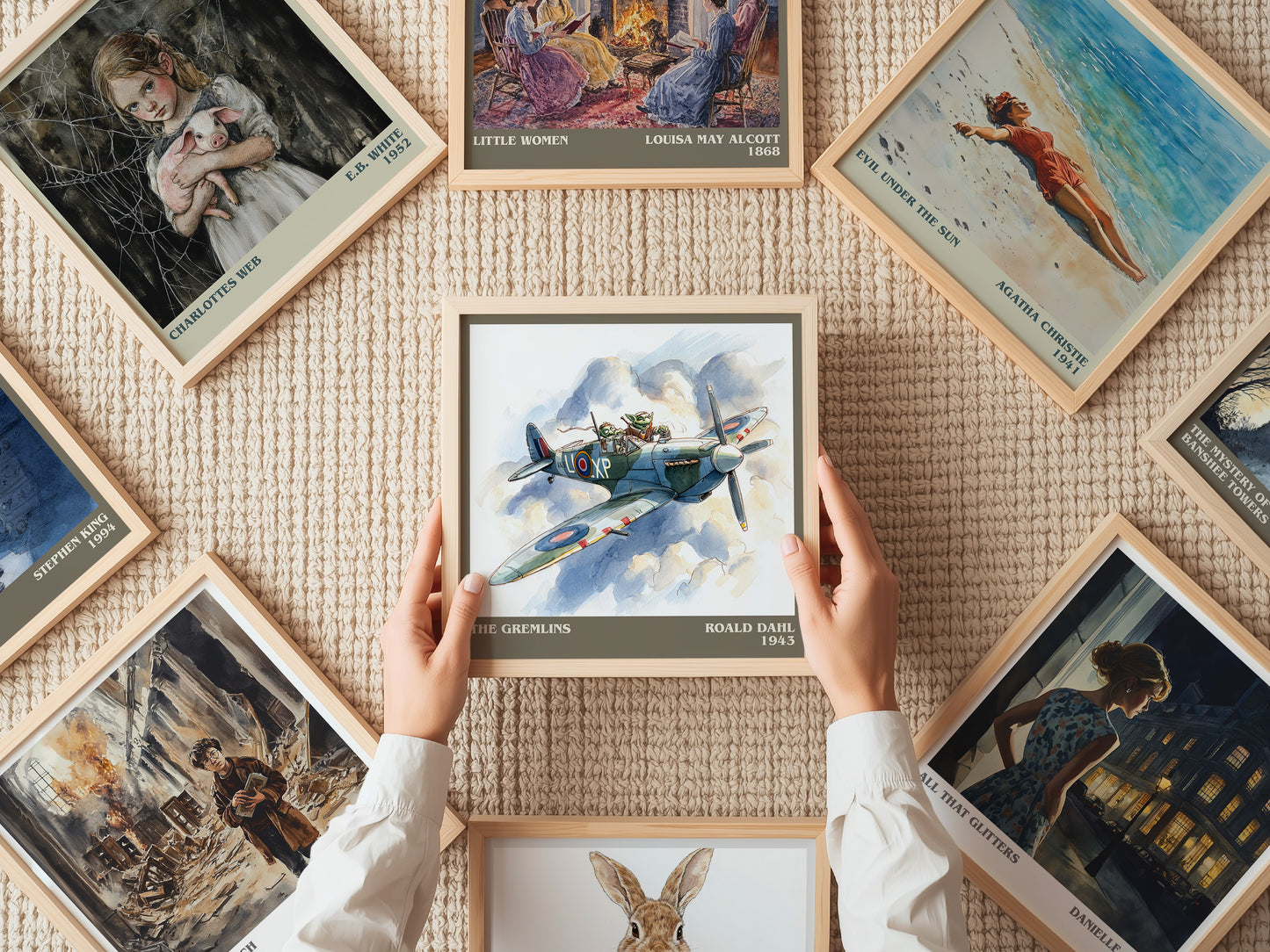 The Gremlins by Roald Dahl | Square Bookish Poster | Inspired Fan Art Print | Free Delivery