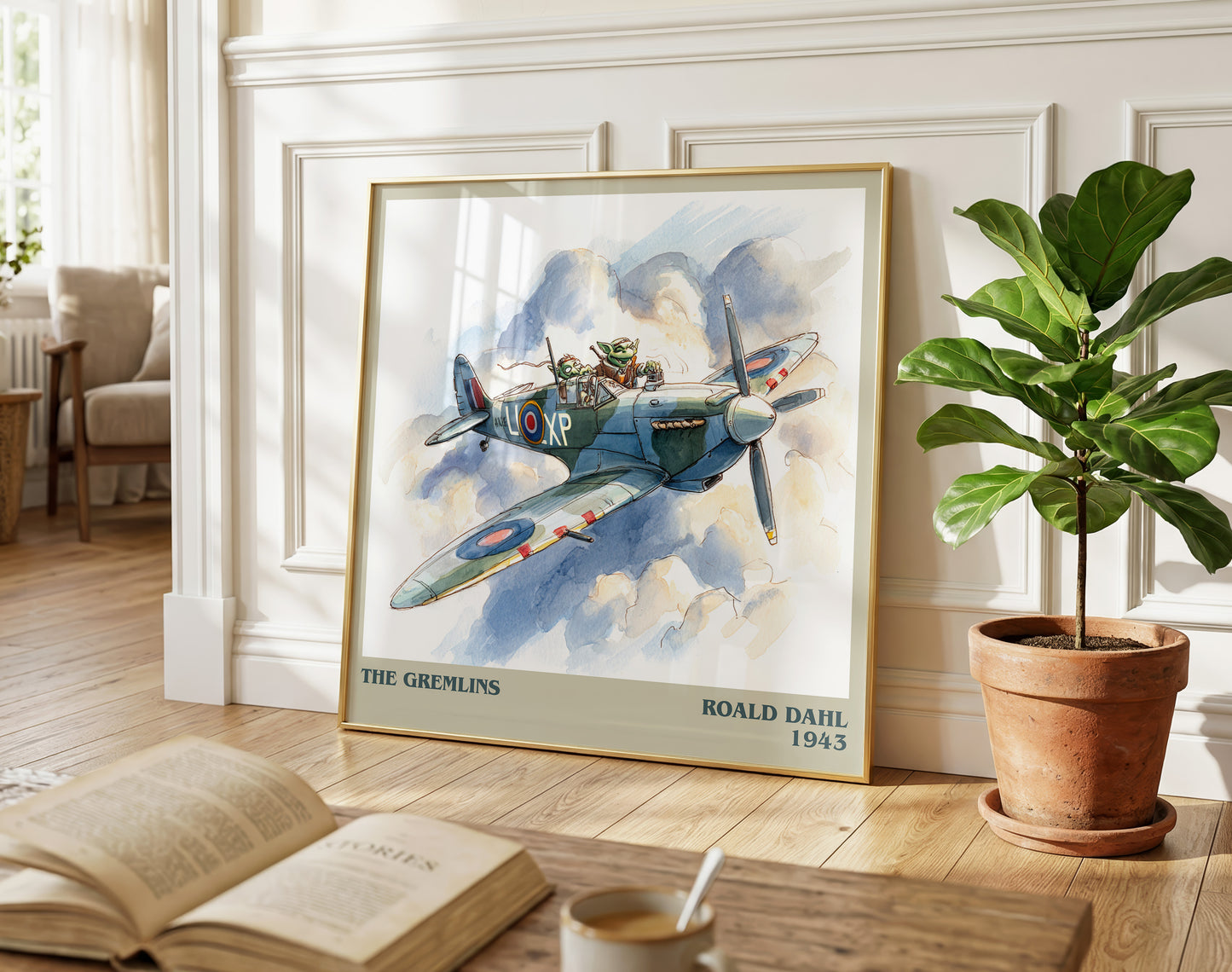 The Gremlins by Roald Dahl | Square Bookish Poster | Inspired Fan Art Print | Free Delivery