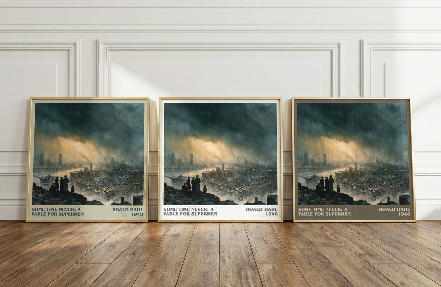 Some Time Never: A Fable For Supermen by Roald Dahl | Square Bookish Poster | Inspired Fan Art Print | Free Delivery