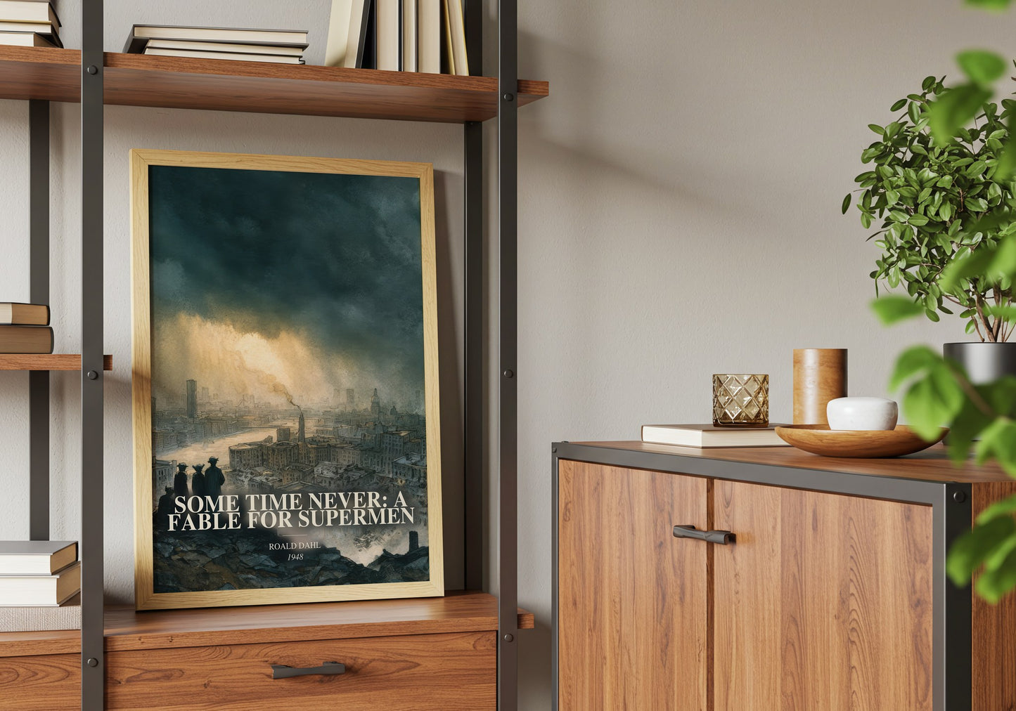Some Time Never: A Fable For Supermen book watercolour illustration paper finish options – matte satin gloss