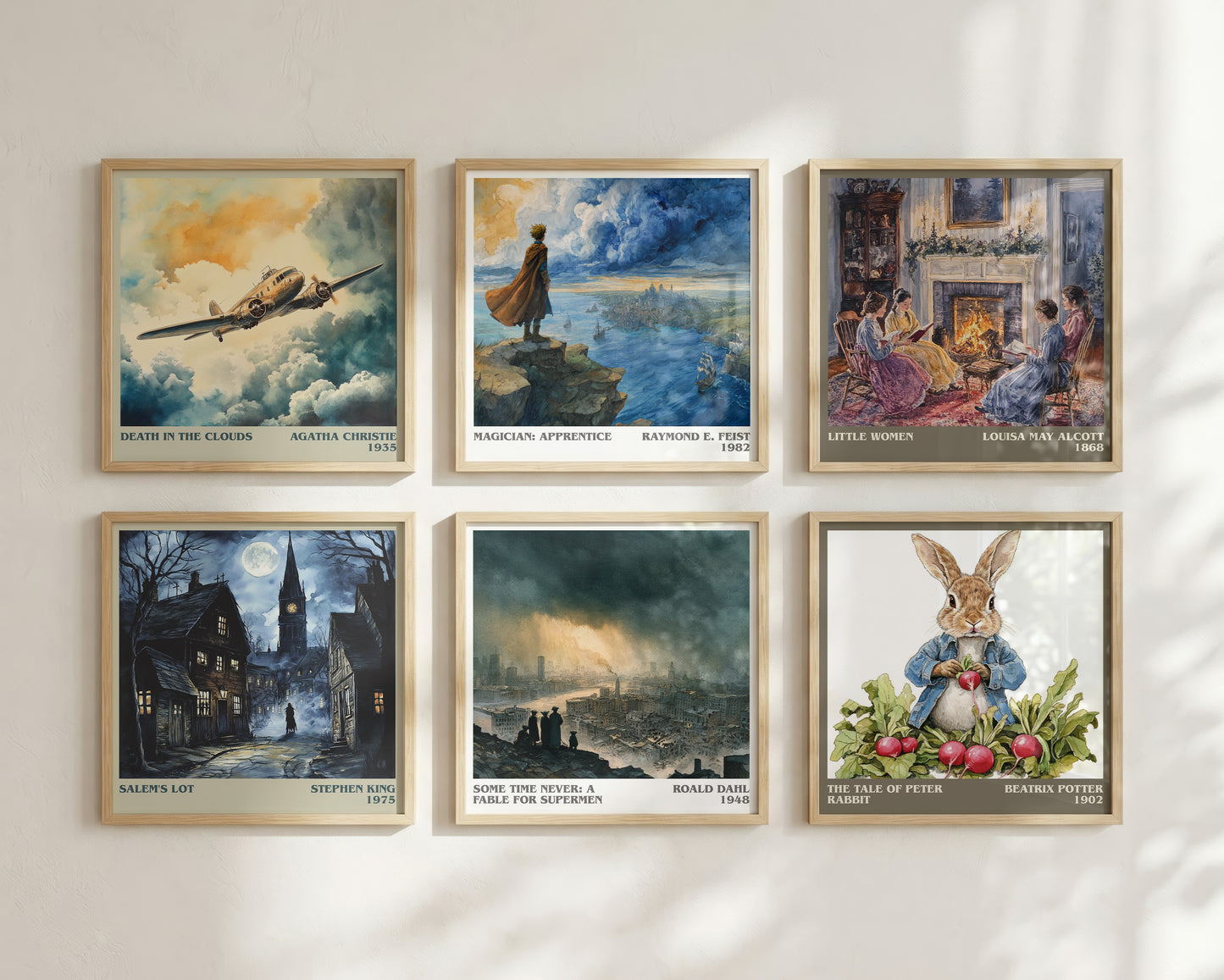 Some Time Never: A Fable For Supermen by Roald Dahl | Square Bookish Poster | Inspired Fan Art Print | Free Delivery