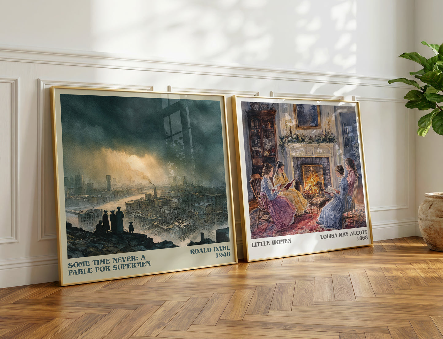 Some Time Never: A Fable For Supermen by Roald Dahl | Square Bookish Poster | Inspired Fan Art Print | Free Delivery