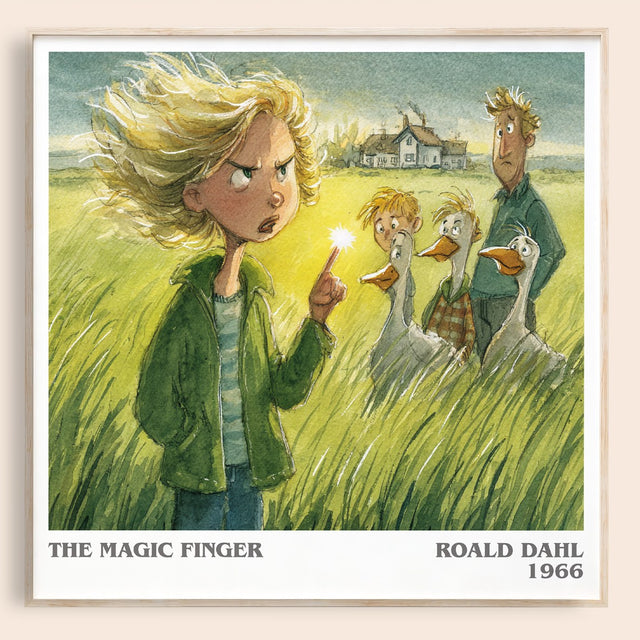 The Magic Finger Literary Art Print by Roald Dahl