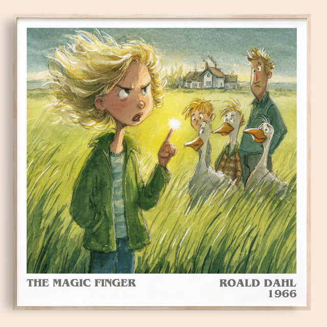 The Magic Finger Literary Art Print by Roald Dahl