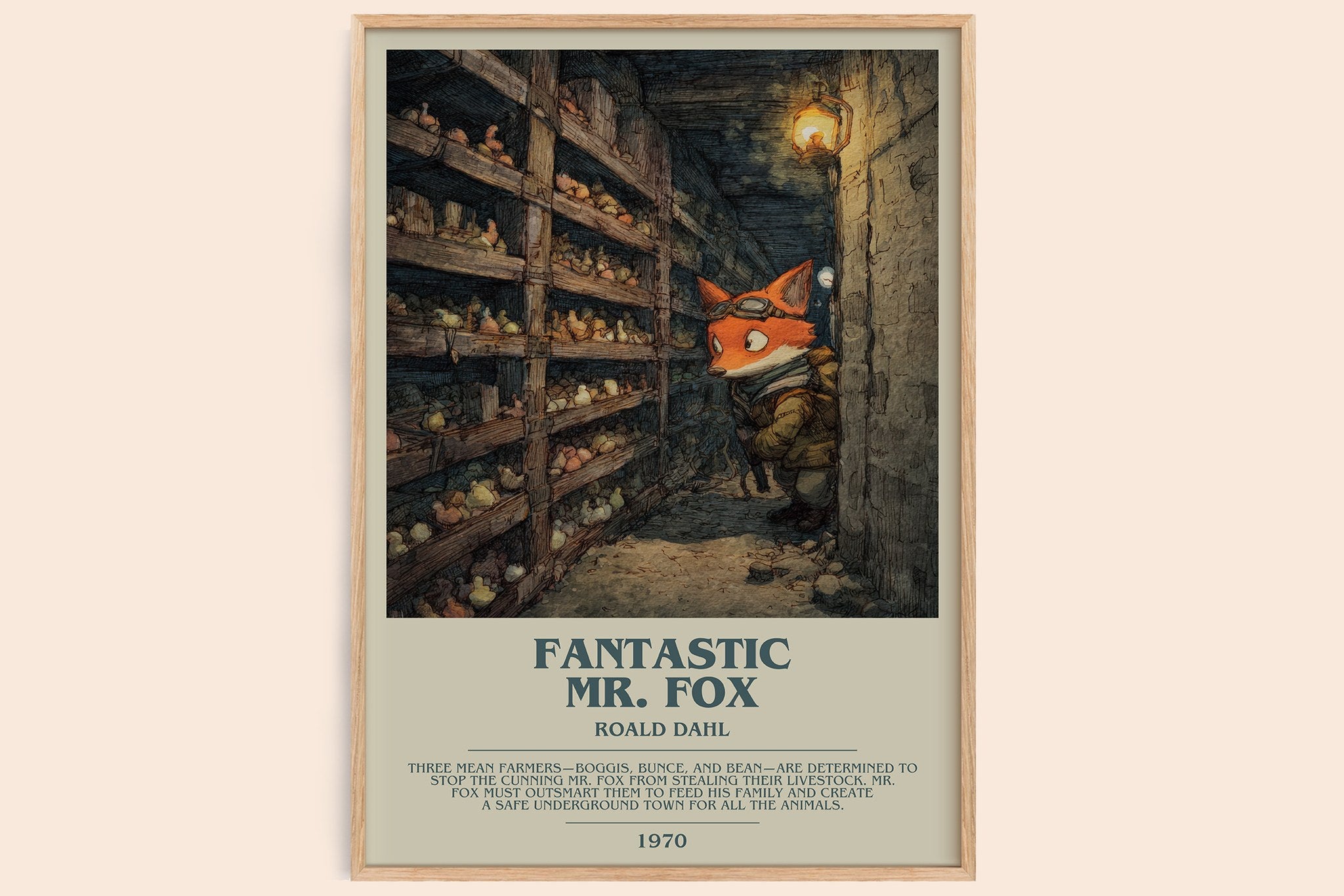 Fantastic Mr. Fox Bookish Wall Art by Roald Dahl