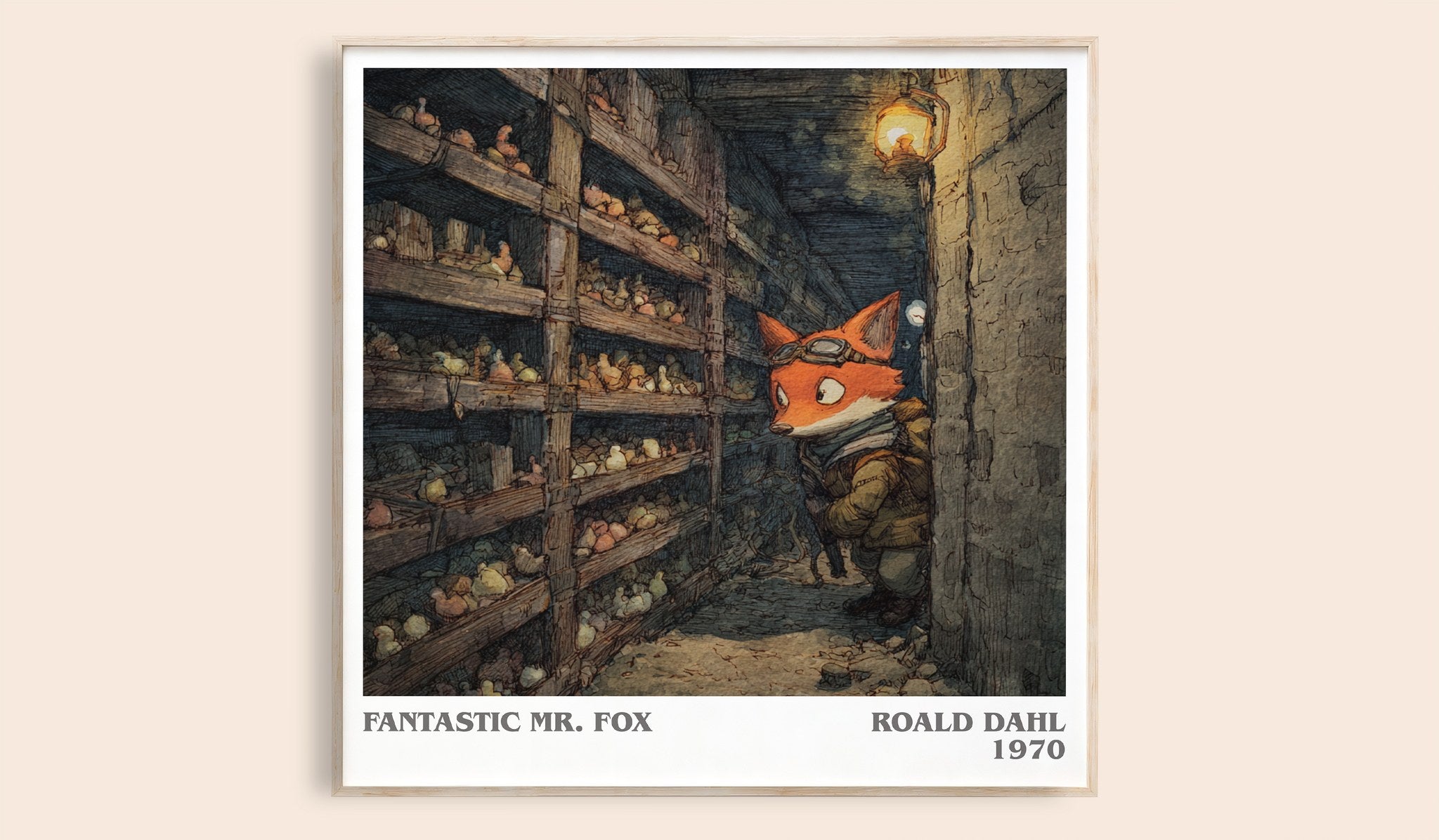Fantastic Mr. Fox Literary Art Print by Roald Dahl