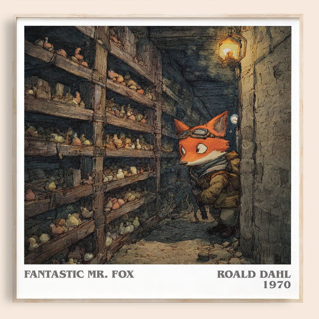 Fantastic Mr. Fox Literary Art Print by Roald Dahl