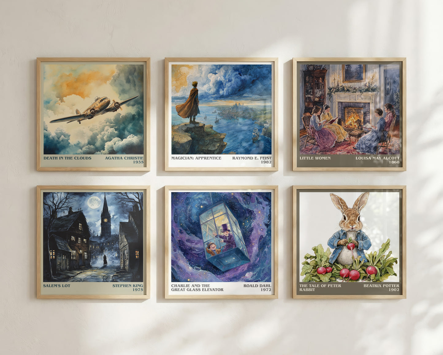 Charlie And The Great Glass Elevator by Roald Dahl | Square Bookish Poster | Inspired Fan Art Print | Free Delivery