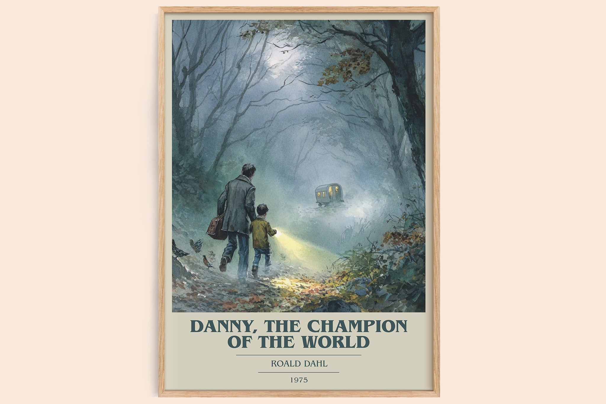 Danny, The Champion Of The World Book Cover Poster by Roald Dahl