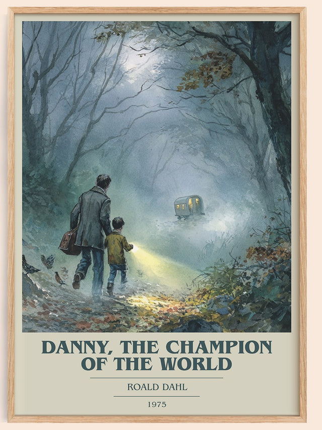 Danny, The Champion Of The World Book Cover Poster by Roald Dahl
