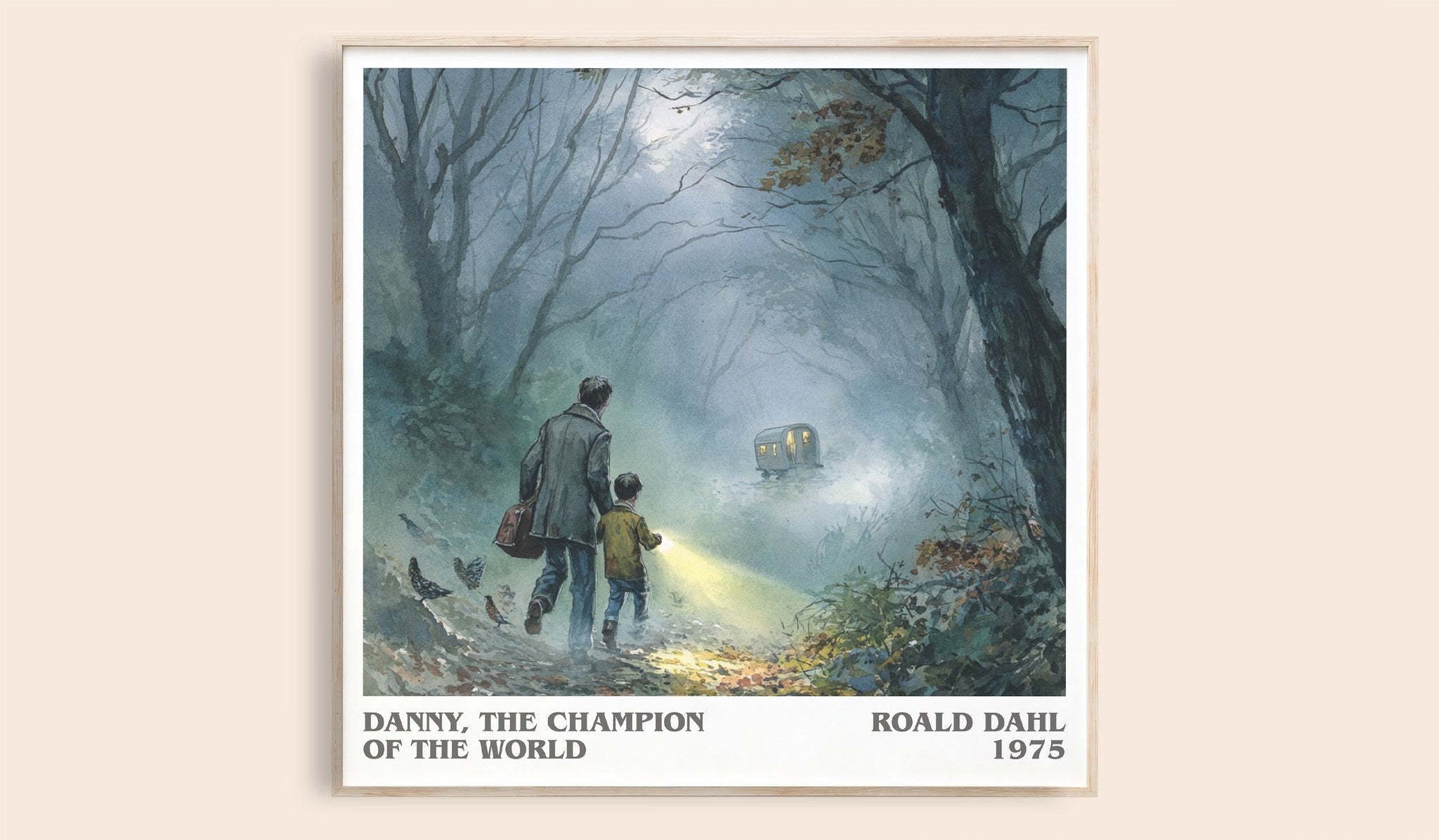 Danny, The Champion Of The World Literary Art Print by Roald Dahl