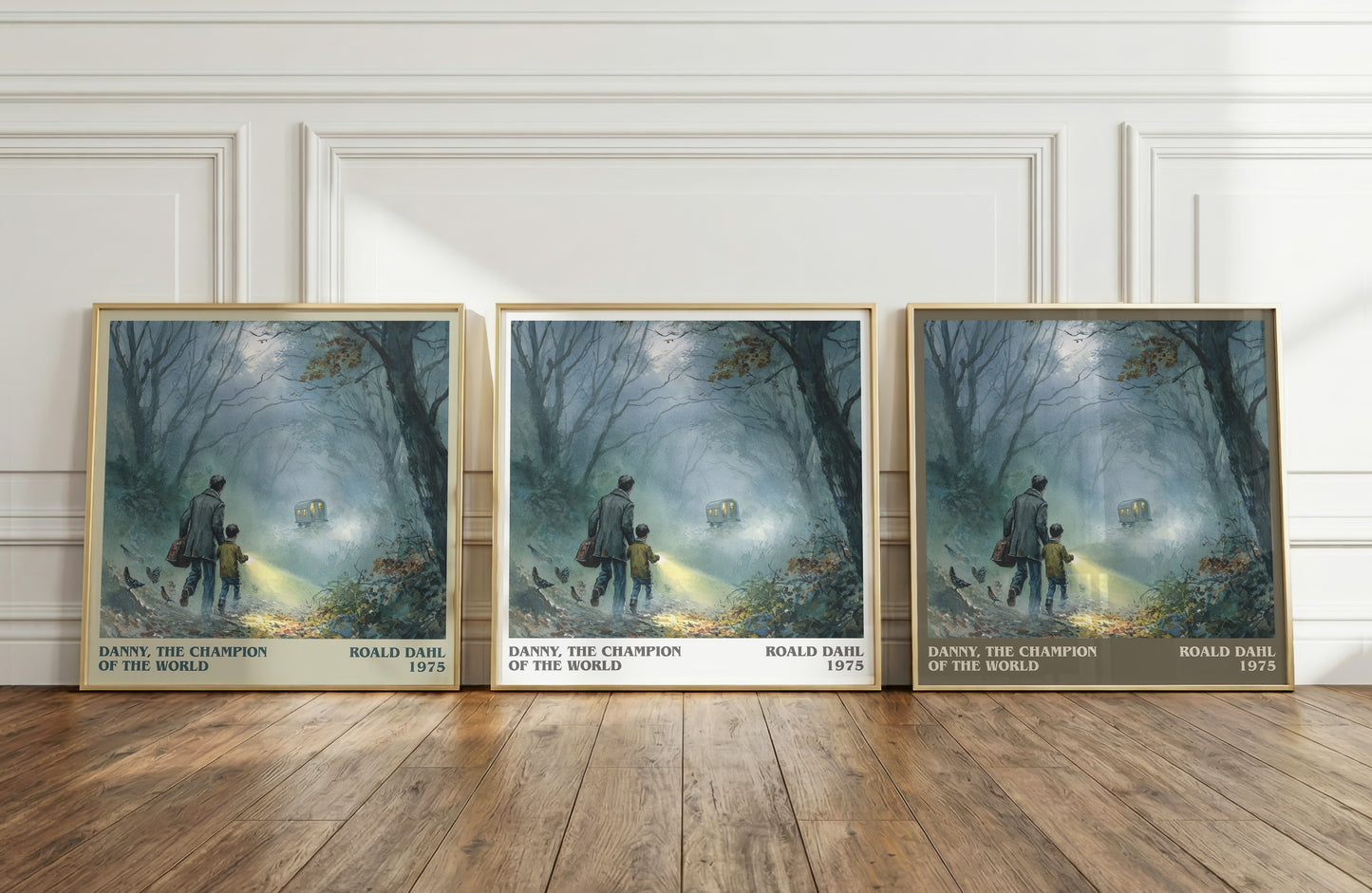 Danny, The Champion Of The World by Roald Dahl | Square Bookish Poster | Inspired Fan Art Print | Free Delivery