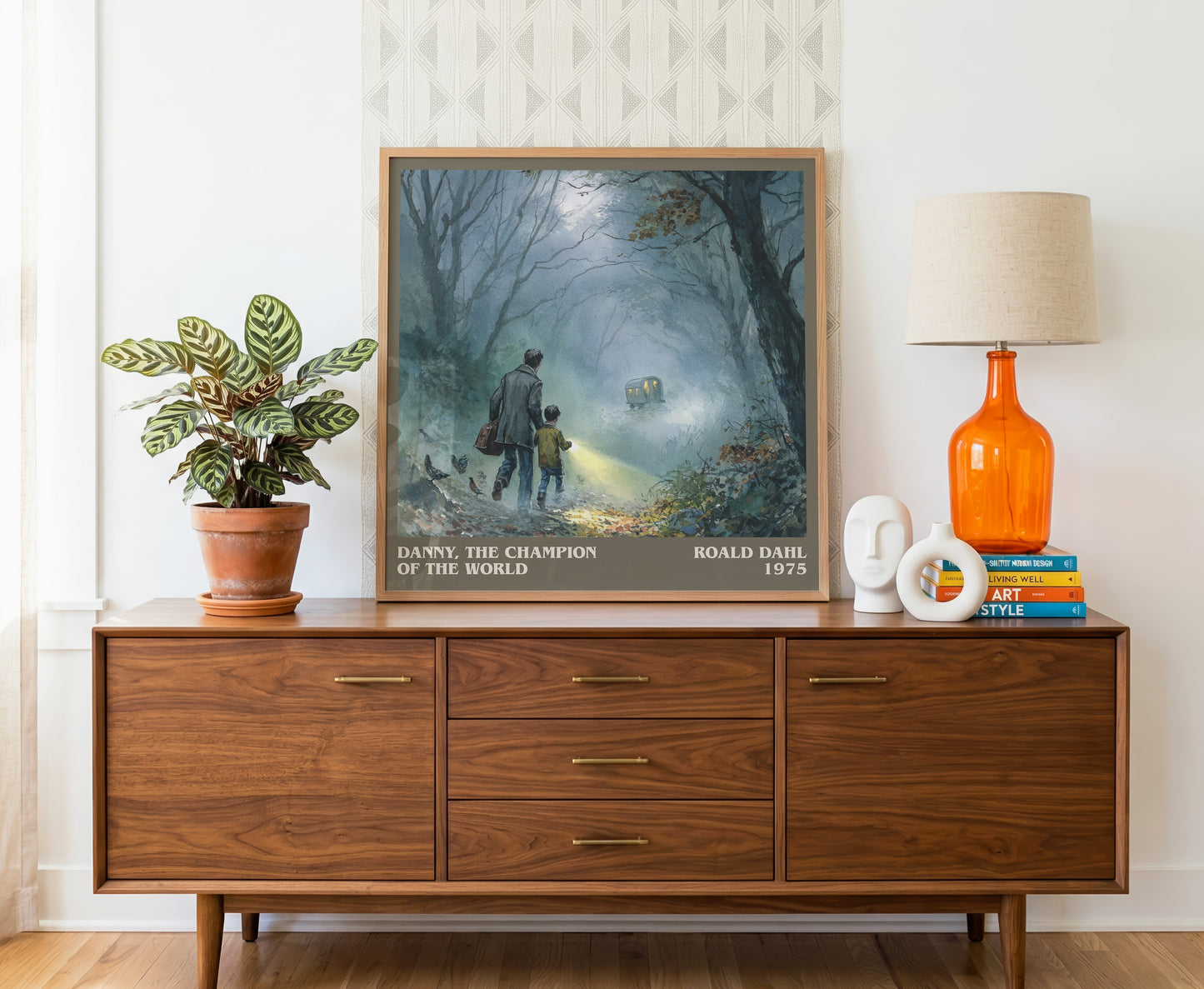 Danny, The Champion Of The World by Roald Dahl | Square Bookish Poster | Inspired Fan Art Print | Free Delivery