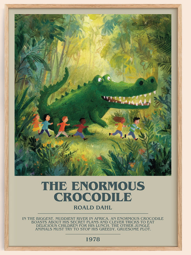 The Enormous Crocodile Bookish Wall Art by Roald Dahl