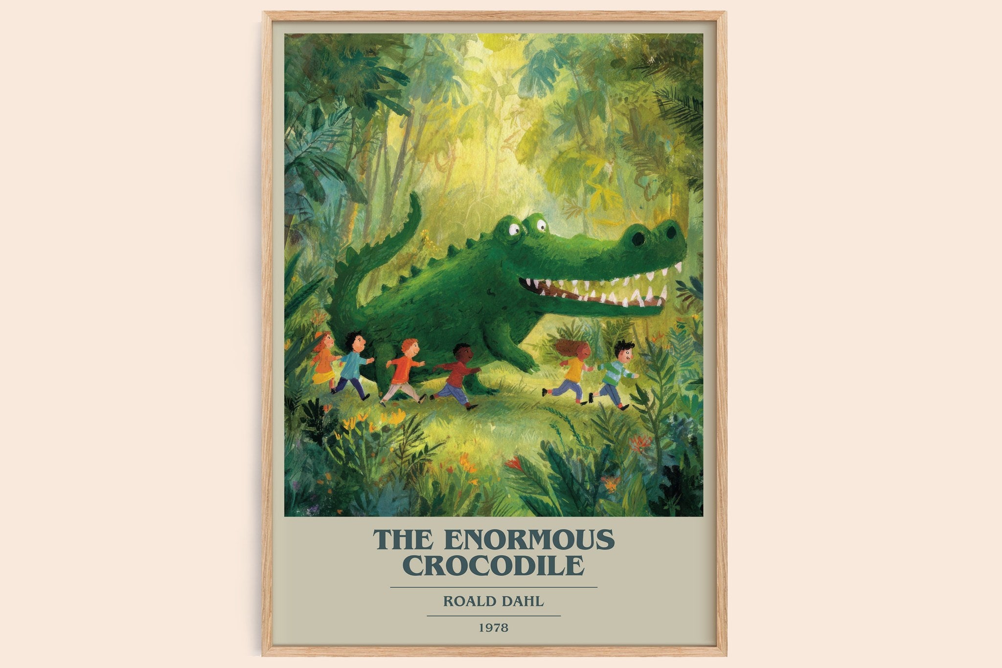 The Enormous Crocodile Book Cover Poster by Roald Dahl