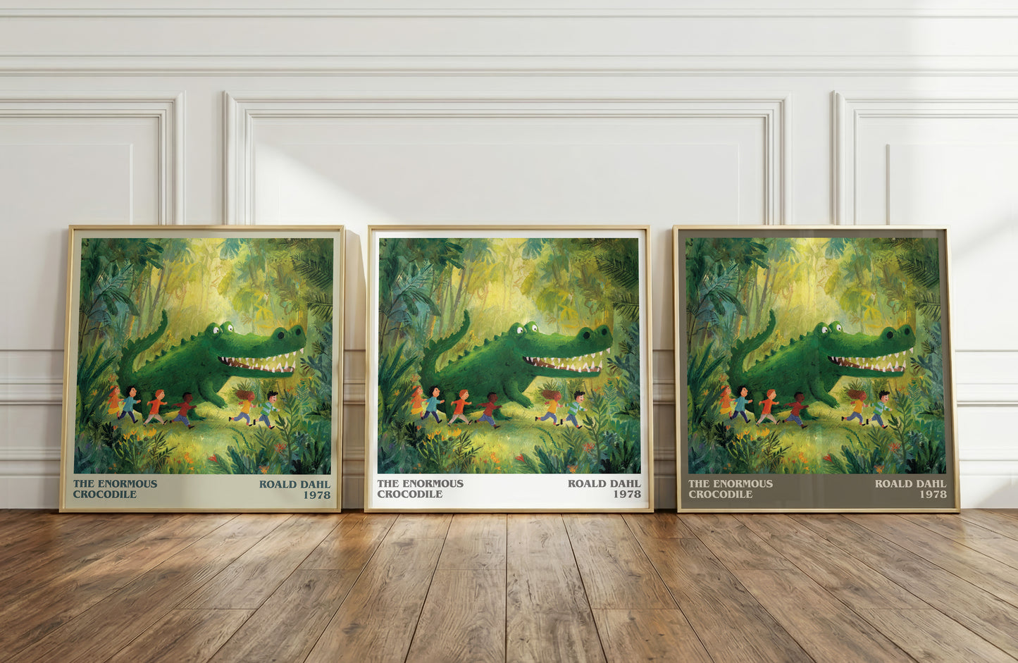 The Enormous Crocodile by Roald Dahl | Square Bookish Poster | Inspired Fan Art Print | Free Delivery