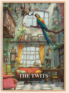 The Twits Book Watercolour Illustration by Roald Dahl