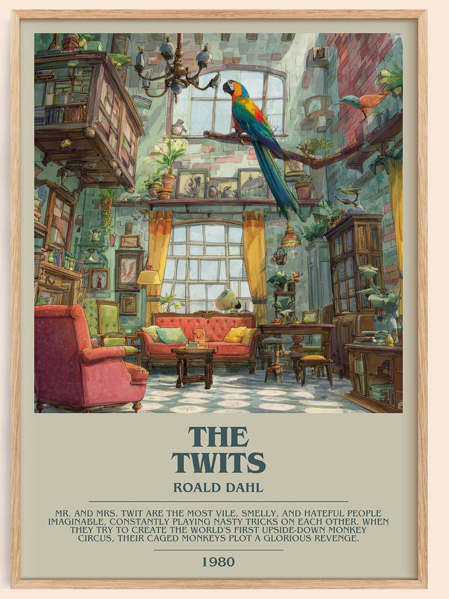 The Twits Bookish Wall Art by Roald Dahl