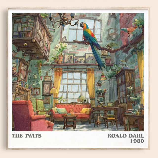 The Twits Literary Art Print by Roald Dahl