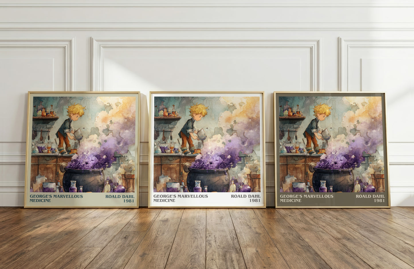 George's Marvellous Medicine by Roald Dahl | Square Bookish Poster | Inspired Fan Art Print | Free Delivery