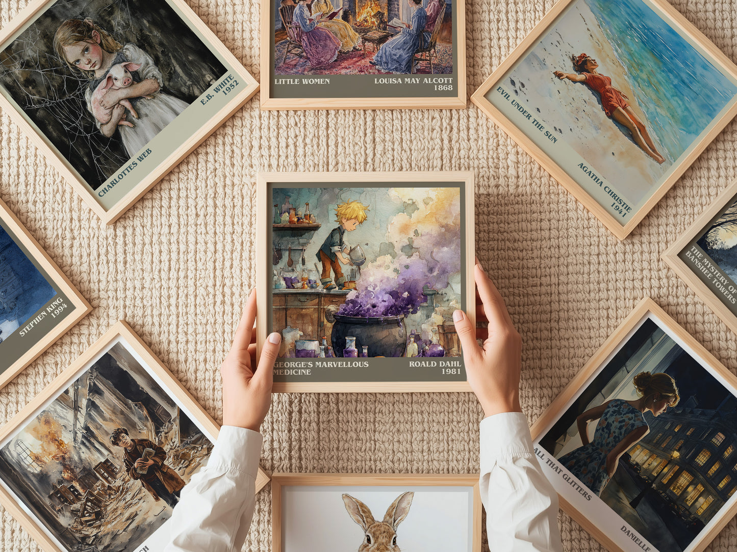 George's Marvellous Medicine by Roald Dahl | Square Bookish Poster | Inspired Fan Art Print | Free Delivery