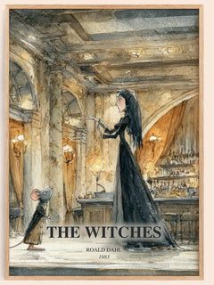 The Witches Book Watercolour Illustration by Roald Dahl