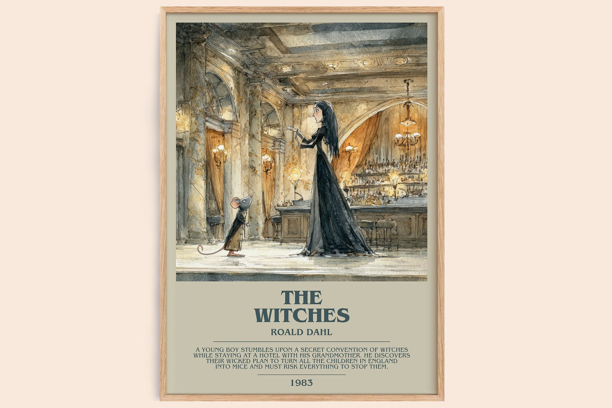 The Witches Bookish Wall Art by Roald Dahl