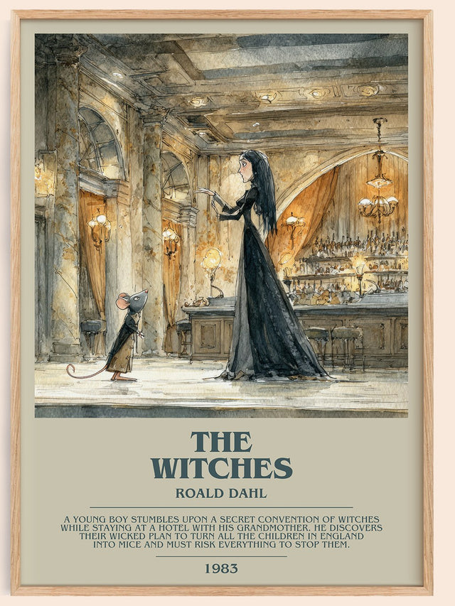 The Witches Bookish Wall Art by Roald Dahl