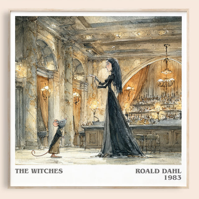 The Witches Literary Art Print by Roald Dahl