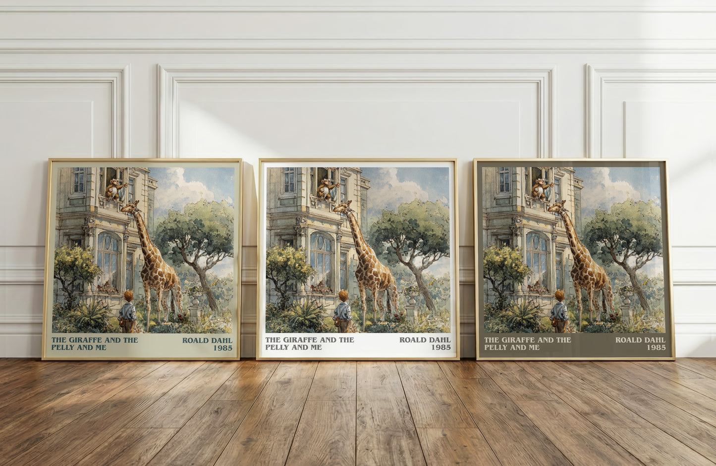 The Giraffe And The Pelly And Me by Roald Dahl | Square Bookish Poster | Inspired Fan Art Print | Free Delivery