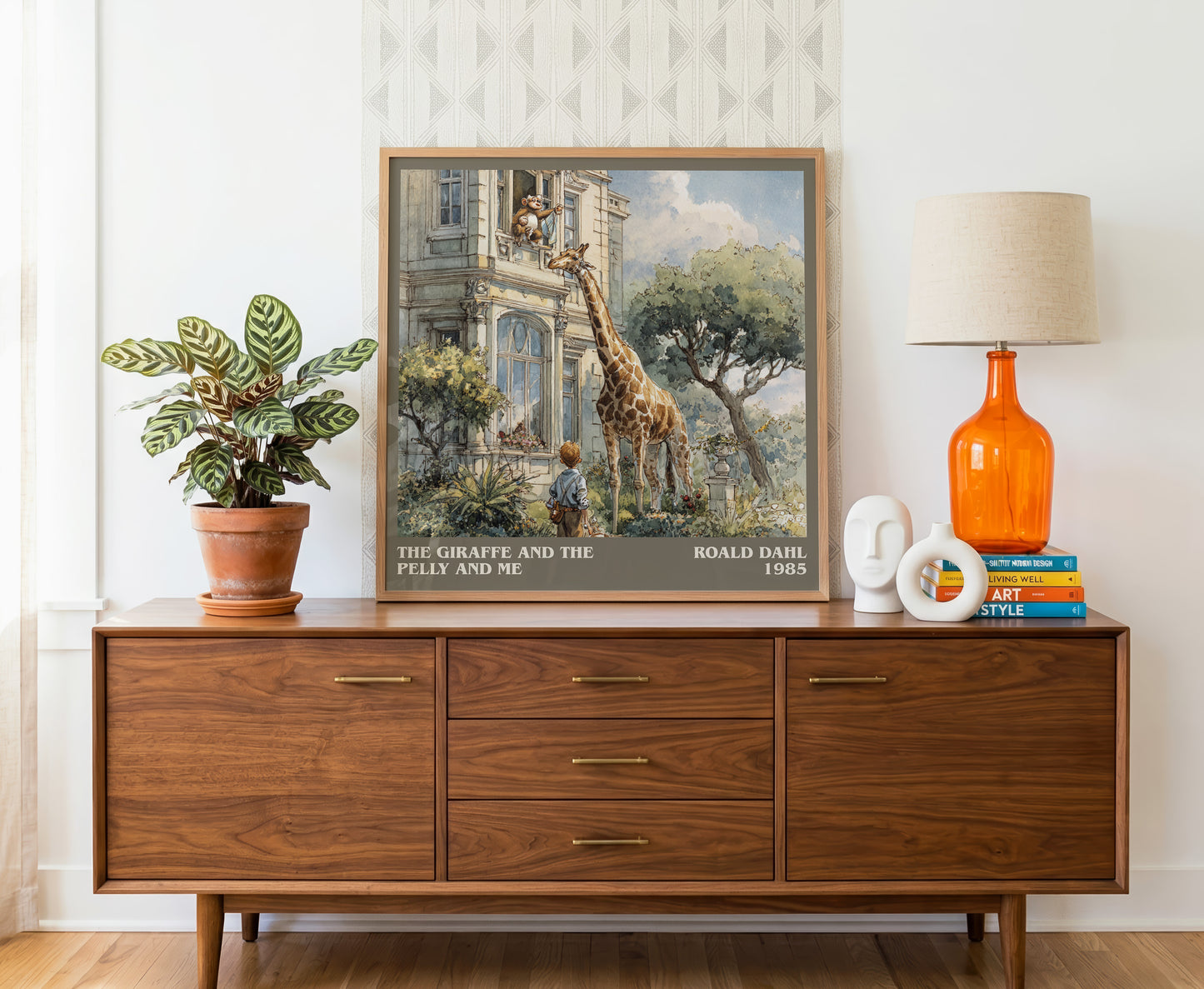 The Giraffe And The Pelly And Me by Roald Dahl | Square Bookish Poster | Inspired Fan Art Print | Free Delivery