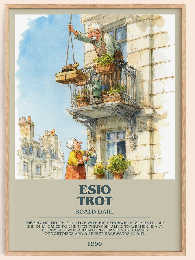 Esio Trot Bookish Wall Art by Roald Dahl