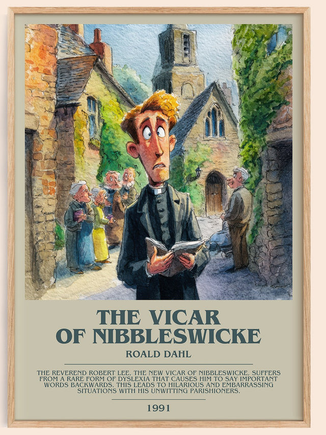 The Vicar of Nibbleswicke Bookish Wall Art by Roald Dahl