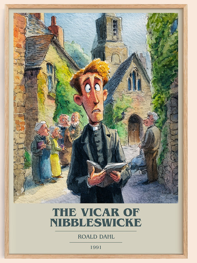 The Vicar of Nibbleswicke Book Cover Poster by Roald Dahl