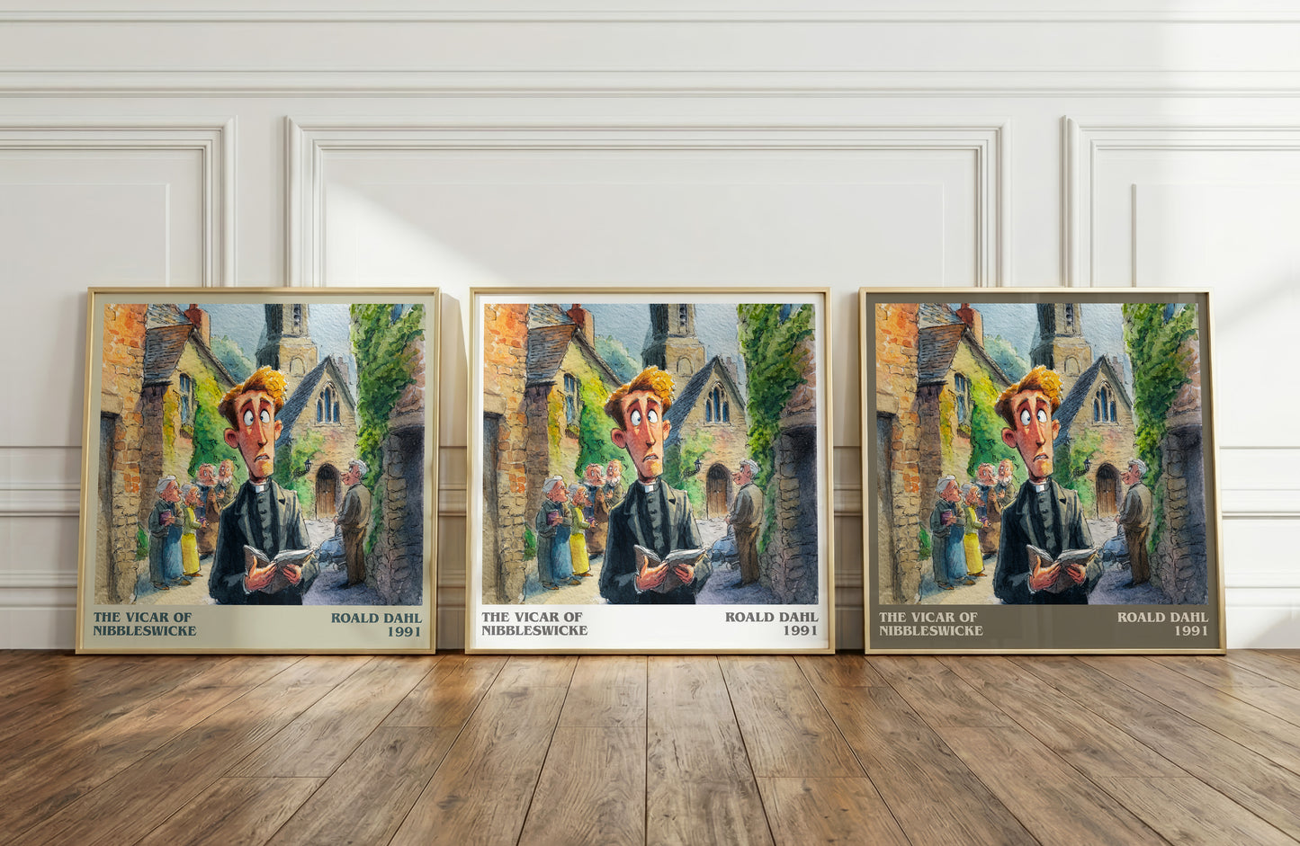 The Vicar Of Nibbleswicke by Roald Dahl | Square Bookish Poster | Inspired Fan Art Print | Free Delivery