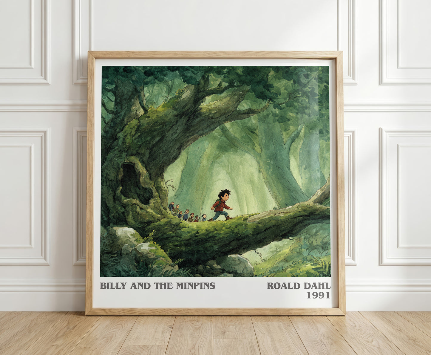 Billy And The Minpins by Roald Dahl | Square Bookish Poster | Inspired Fan Art Print | Free Delivery