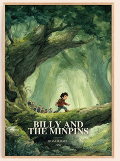 Billy And The Minpins Book Watercolour Illustration by Roald Dahl
