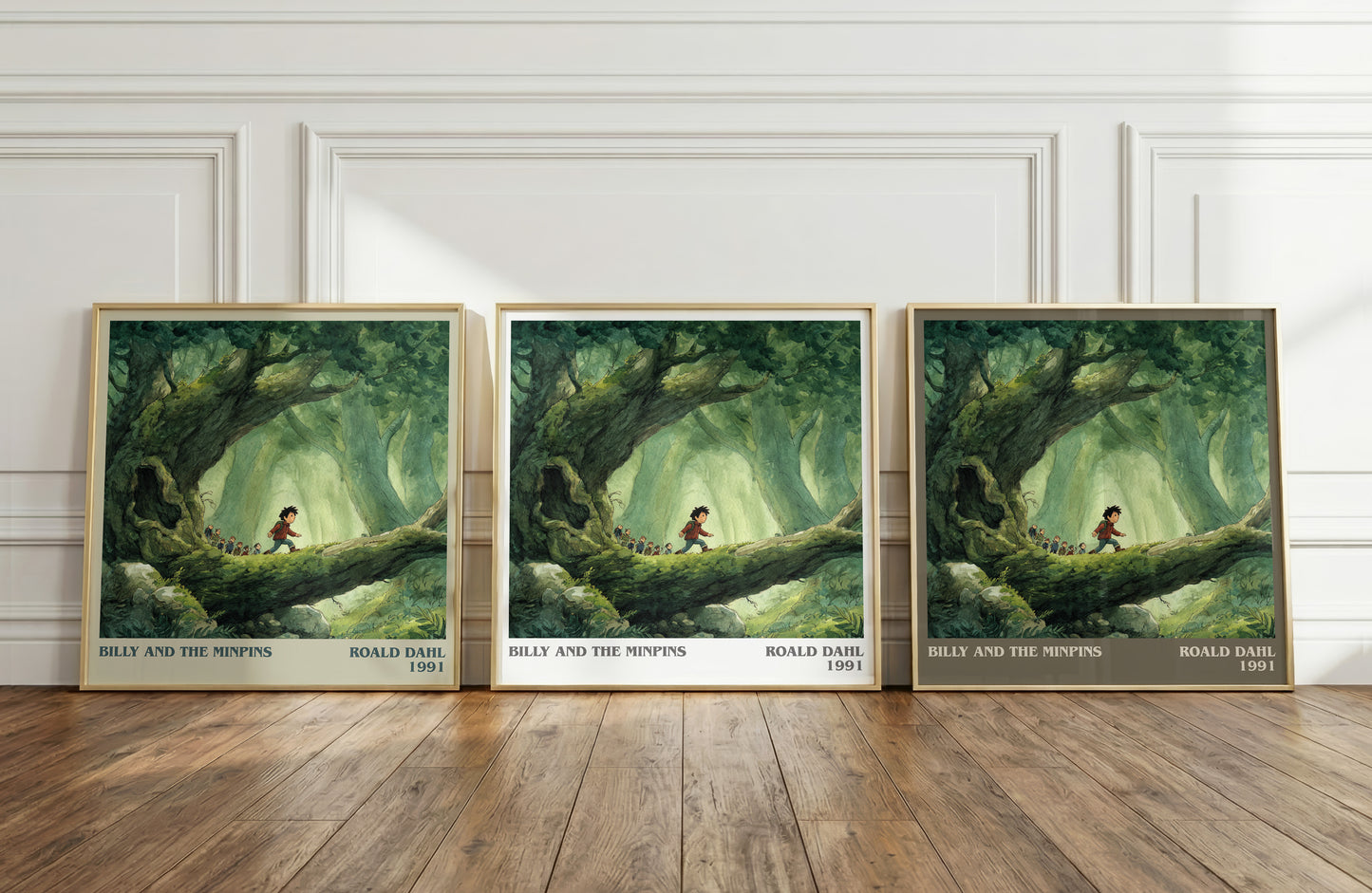 Billy And The Minpins by Roald Dahl | Square Bookish Poster | Inspired Fan Art Print | Free Delivery