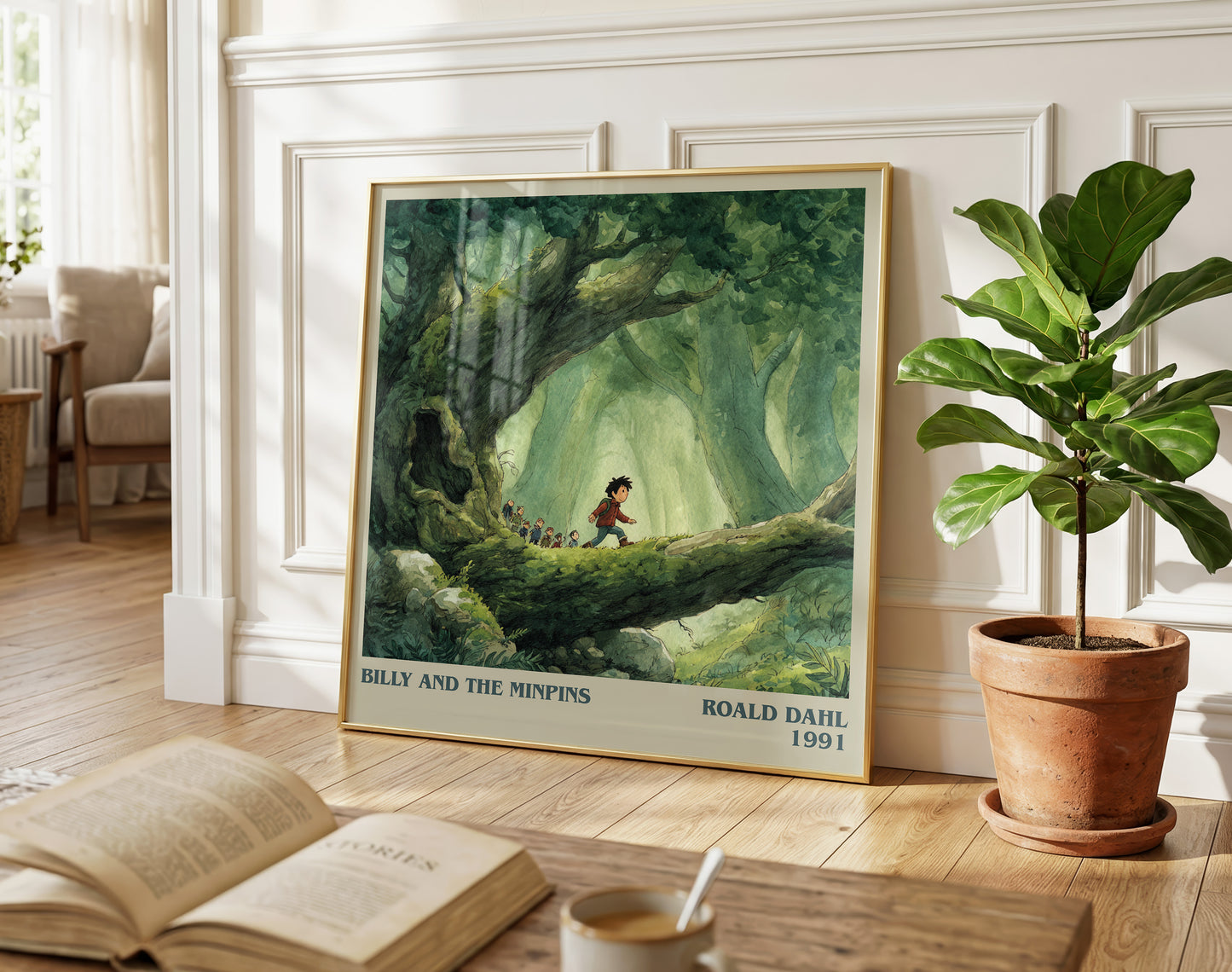 Billy And The Minpins by Roald Dahl | Square Bookish Poster | Inspired Fan Art Print | Free Delivery